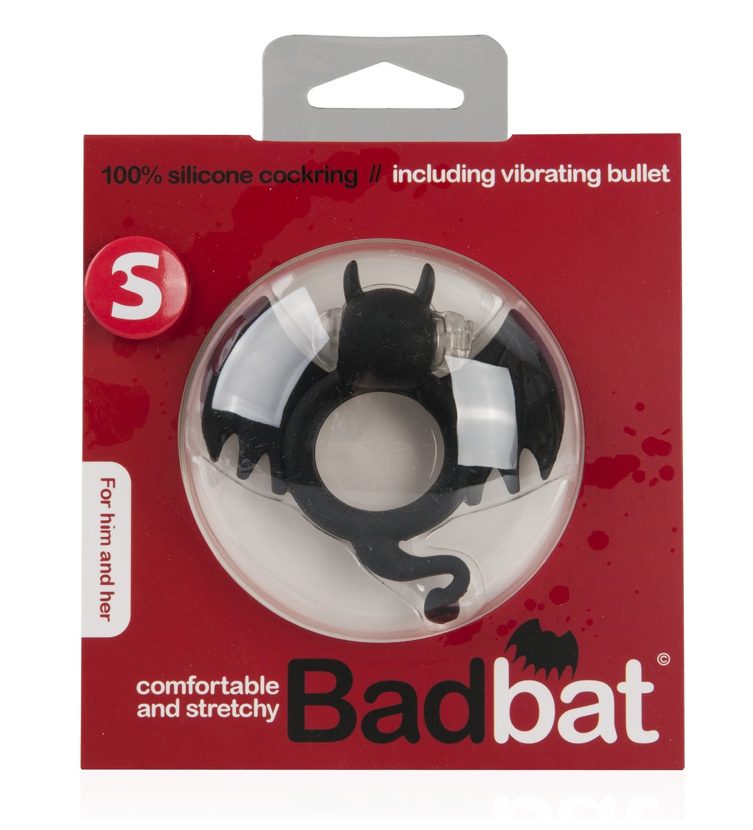 Чёрная вибронасадка на пенис Bad Bat - фото 132464 Чёрная вибронасадка на пенис Bad Bat - фото 132464