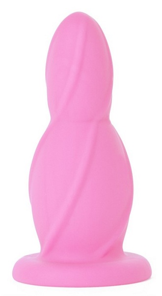 Большая розовая анальная втулка Big Buttplug - 13,3 см. - фото 209612