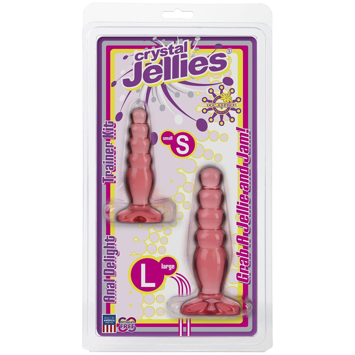 Набор из двух розовых анальных втулок Crystal Jellies Anal Trainer Kit - фото 132496 Набор из двух розовых анальных втулок Crystal Jellies Anal Trainer Kit - фото 132496