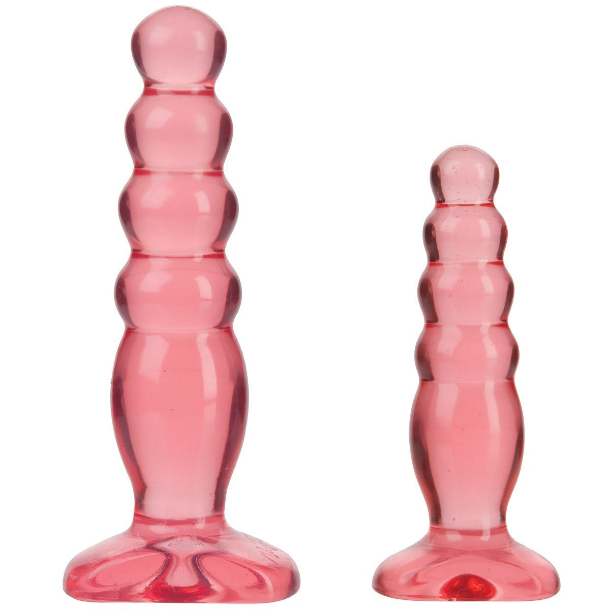 Набор из двух розовых анальных втулок Crystal Jellies Anal Trainer Kit - фото 132495