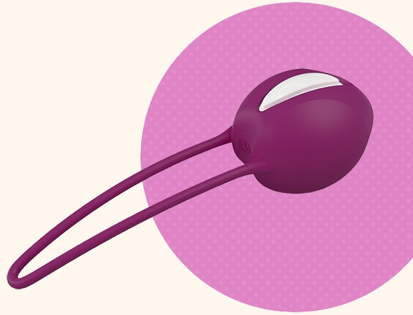 Фиолетовый вагинальный шарик Smartballs Uno - фото 132521