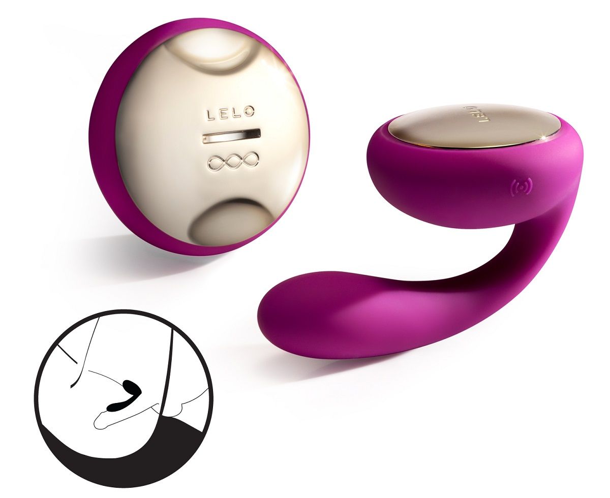 Лиловый вибромассажер для пар Ida Deep Rose - фото 132575 Лиловый вибромассажер для пар Ida Deep Rose - фото 132575