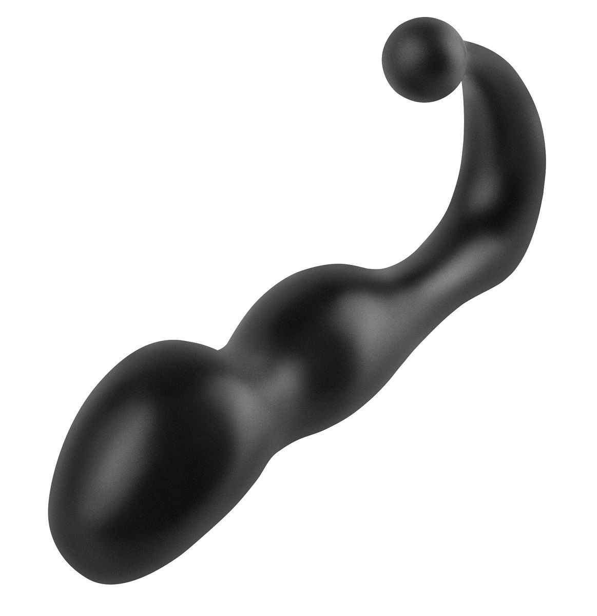 Чёрный С-образный анальный стимулятор Deluxe Perfect Plug - 14 см. - фото 133002 Чёрный С-образный анальный стимулятор Deluxe Perfect Plug - 14 см. - фото 133002
