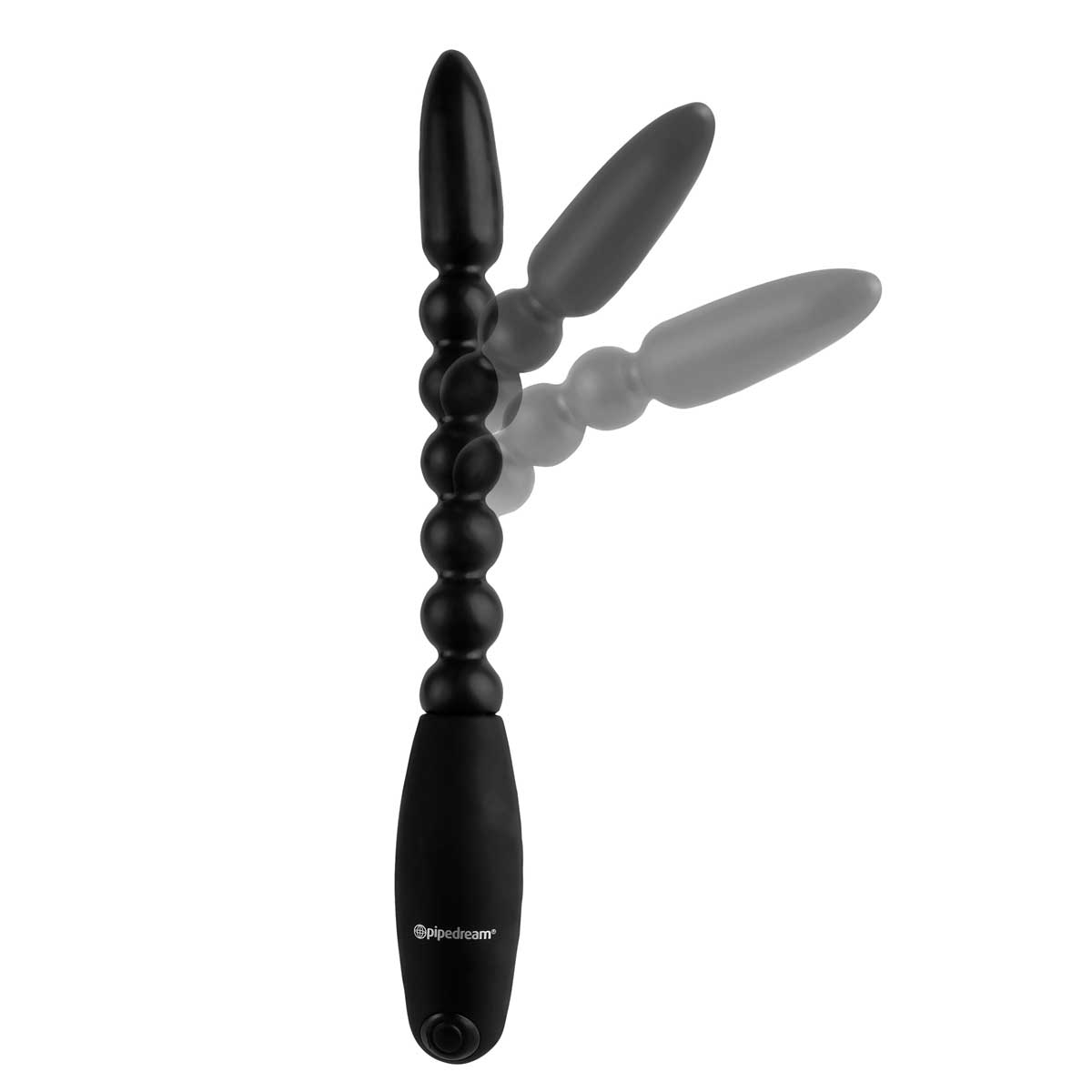 Анальный вибростимулятор на гибком хребте - 27 см. - фото 133032