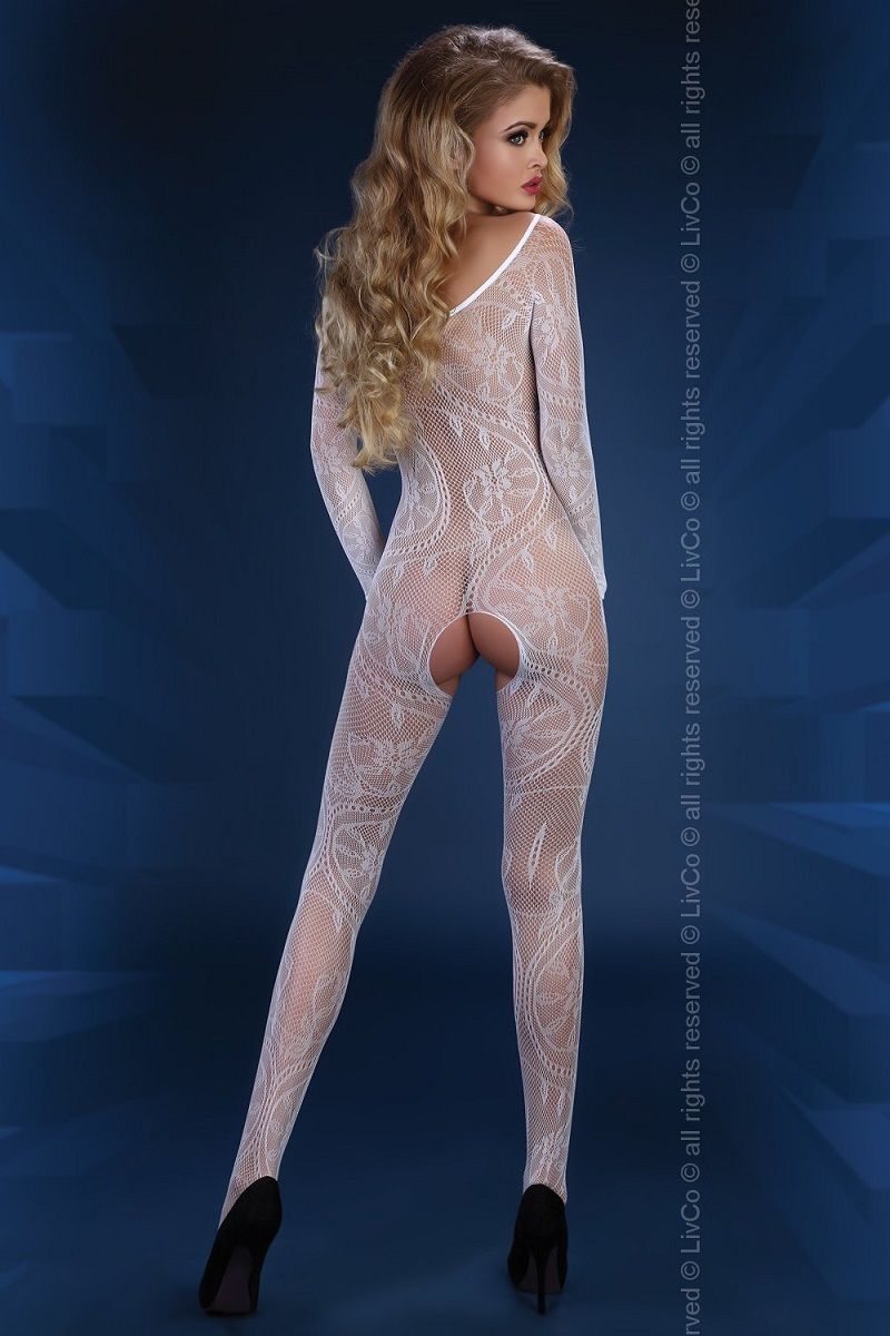 Ажурный комбинезон Abra с длинными рукавами и доступом - фото 133092