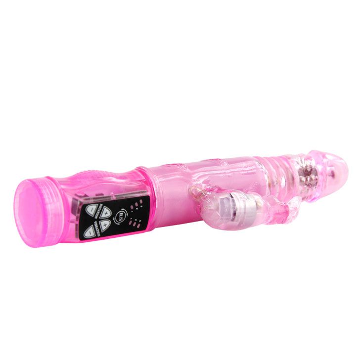 Вибромассажер с функцией ротации и с поступательными движениями - 23,5 см. - фото 133199