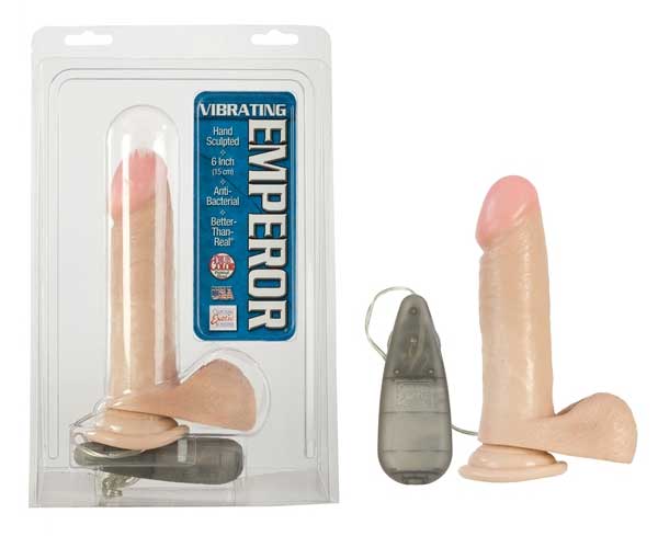 Вибратор-реалистик Vibrating Emperor - 15 см. - фото 183151