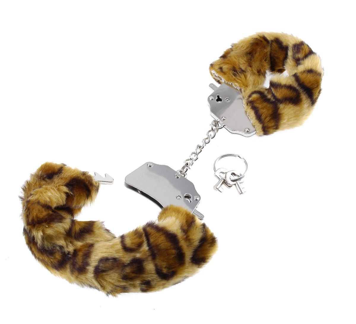 Наручники металлические с гепардовым мехом Original Furry Cuffs - фото 133539 Наручники металлические с гепардовым мехом Original Furry Cuffs - фото 133539