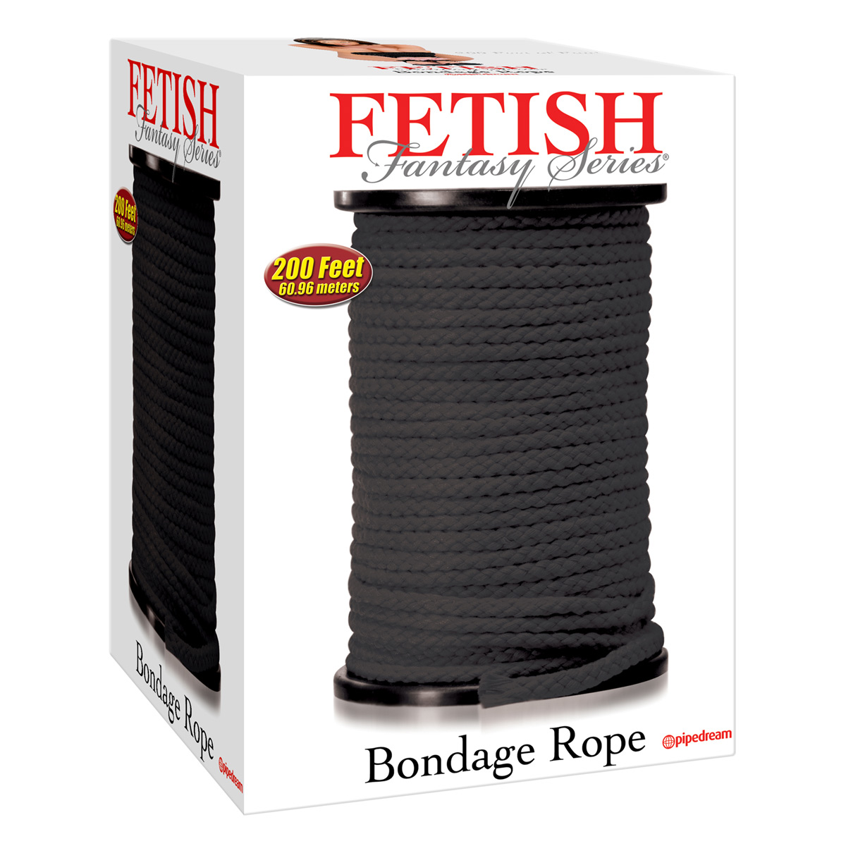 Черная веревка для связывания Bondage Rope - 60,9 м. - фото 8205