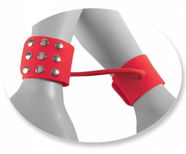 Силиконовые наручники SILICONE CUFFS RED - фото 133579