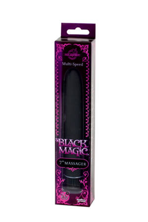 Вибромассажер BLACK MAGIC - 15 см. - фото 214472