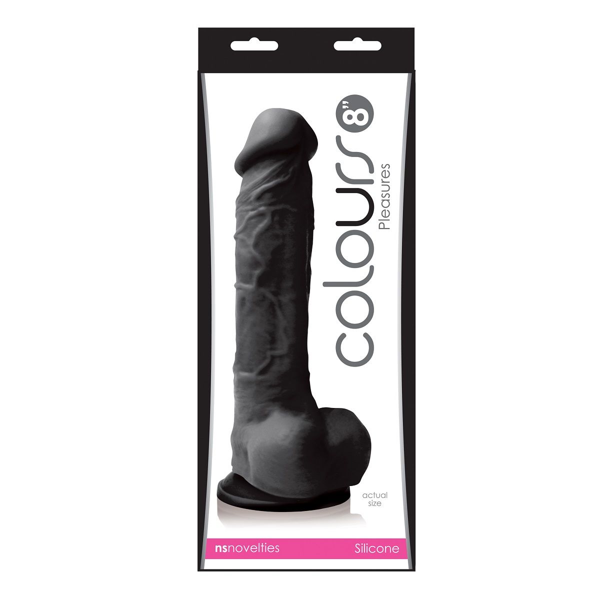 Черный фаллоимитатор Colours Pleasures 8 Dildo - 24,8 см. - фото 133915 Черный фаллоимитатор Colours Pleasures 8 Dildo - 24,8 см. - фото 133915