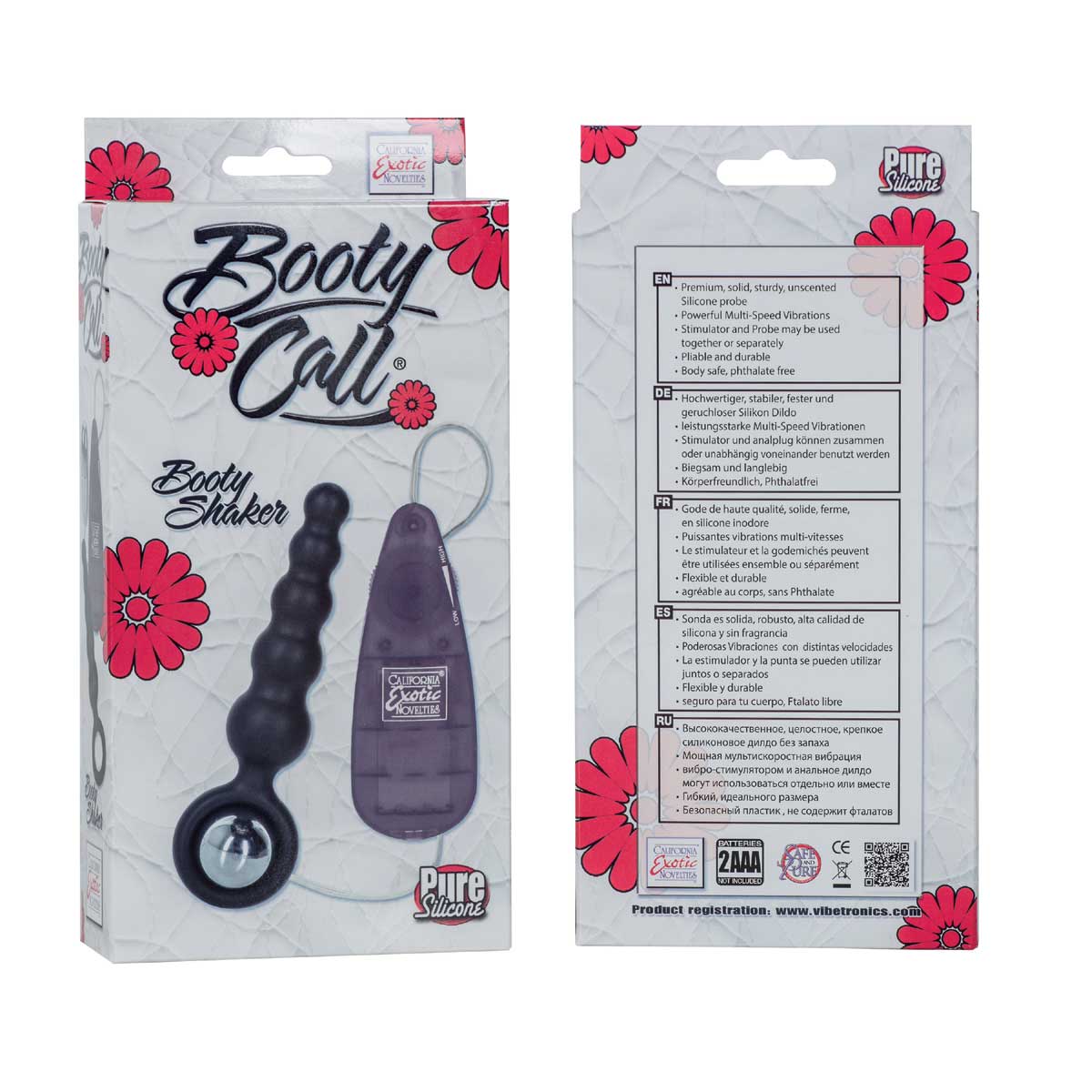 Анальная вибро-елочка Booty Call Booty Shaker - фото 133930