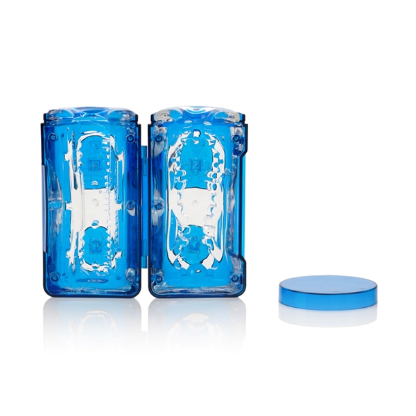 Гелевый голубой супер-мастурбатор Travel JackMaster - фото 133934