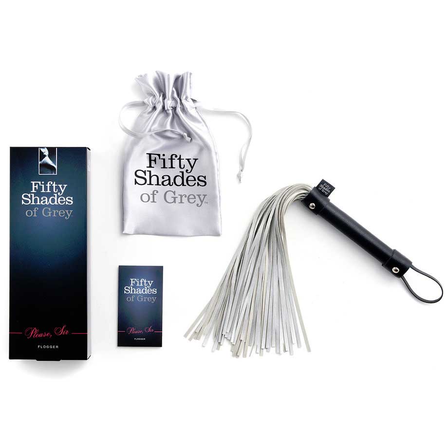 Серебристая многохвостая плетка Satin Flogger - 37,5 см. - фото 134007