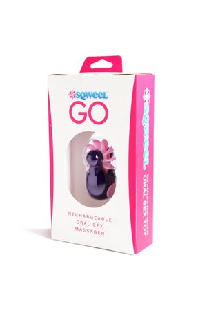 Фиолетовый клиторальный вибростимулятор Sqweel Go Purple - фото 134025