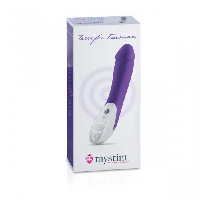 Фиолетовый вибратор Mystim Terrific Truman - 27 см. - фото 186076
