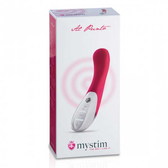 Ярко-розовый вибратор Mystim Al Punto - 25 см. - фото 134145