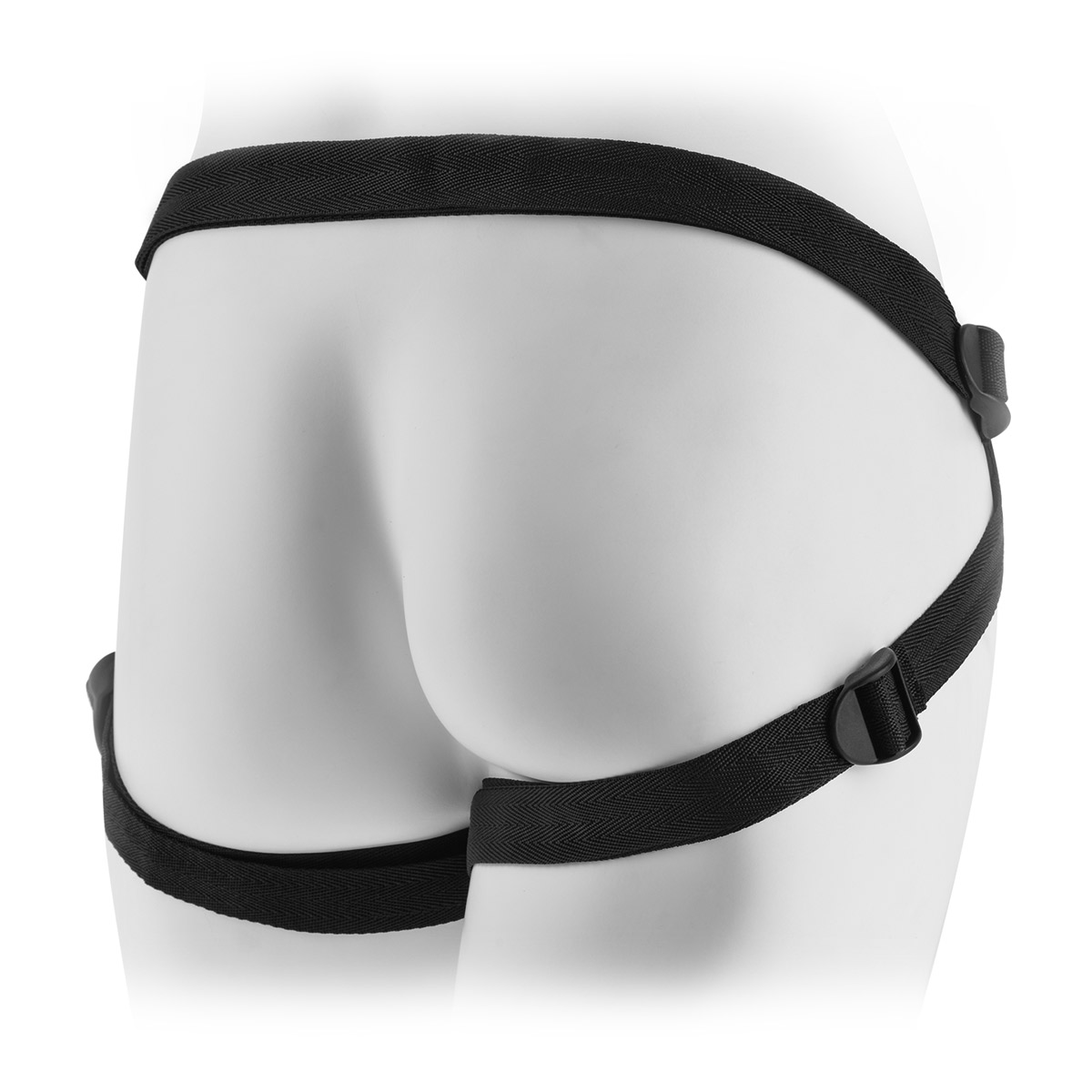 Женские трусики с рюшами для крепления страпона Leather Lovers Harness - фото 134225