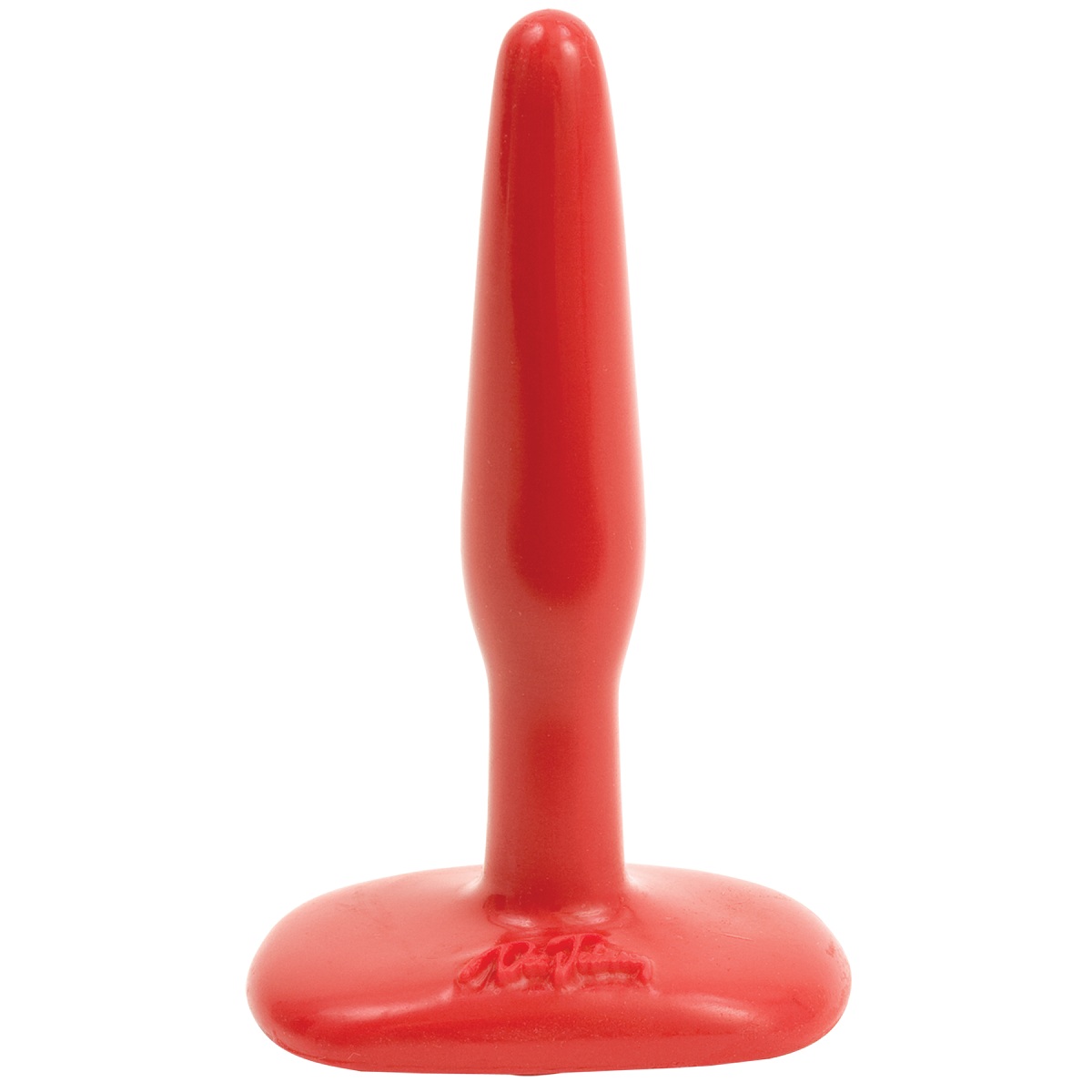 Красная тонкая анальная пробка Butt Plugs Smooth Classic Slim/Small - 10,5 см. - фото 134362