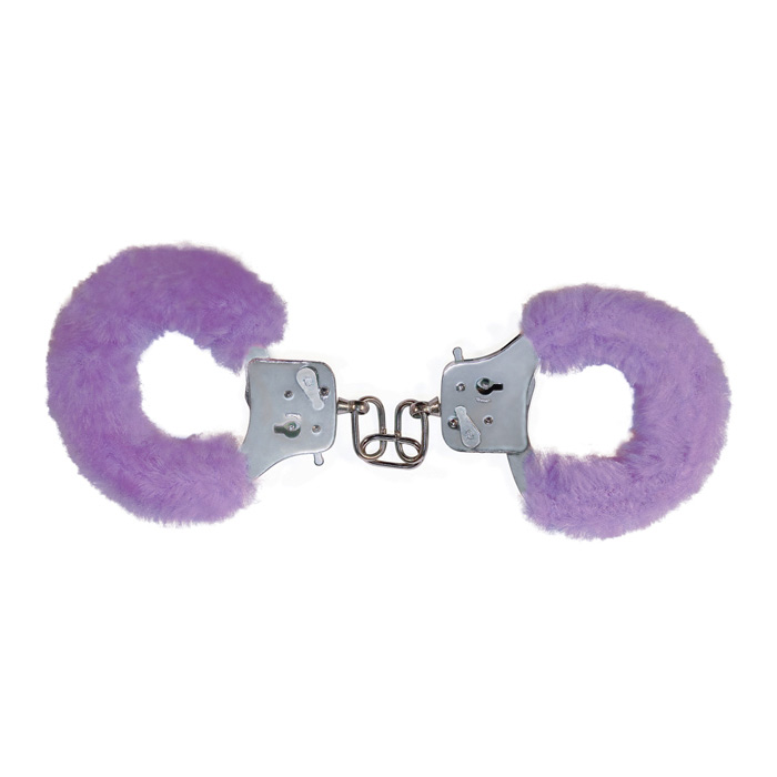 Меховые наручники FURRY FUN CUFFS PURPLE PLUSH - фото 134484