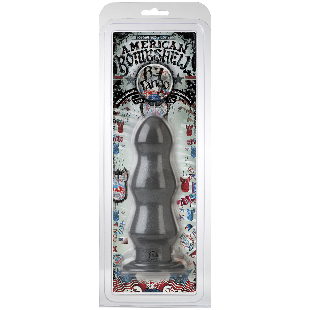 Анальная пробка B-7 Tango Gun Metal - 17,8 см. - фото 134621