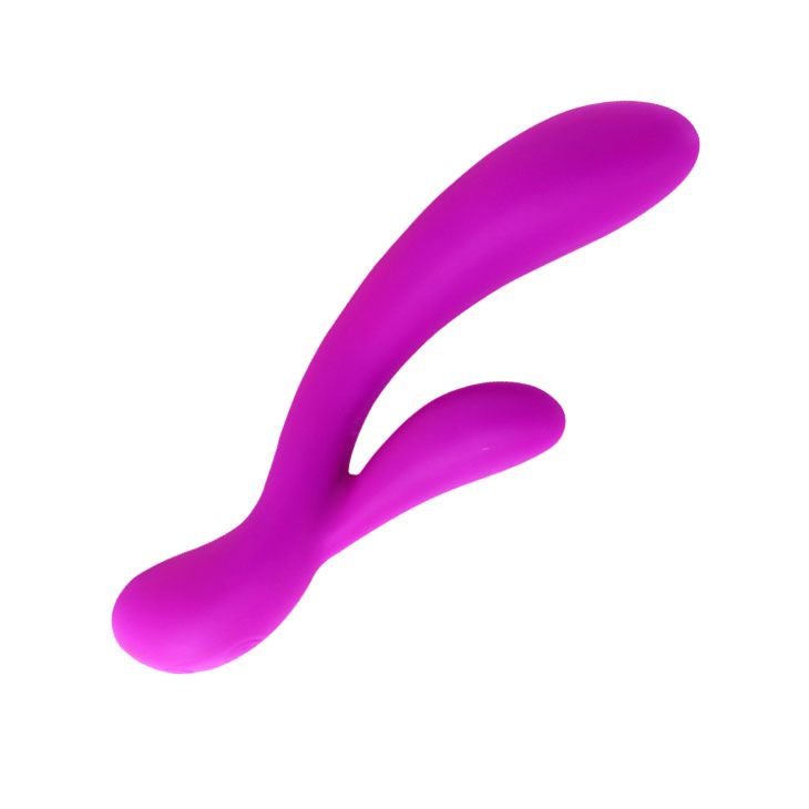 Перезаряжаемый вибратор Angela с клиторальным отростком - 21 см. - фото 134815 Перезаряжаемый вибратор Angela с клиторальным отростком - 21 см. - фото 134815