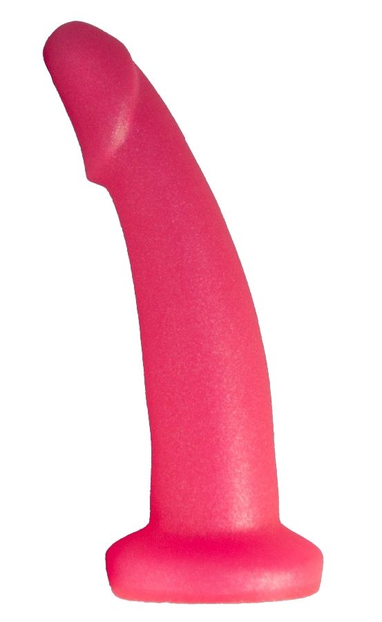 Розовый плаг-массажёр для простаты - 13,5 см. - фото 37837
