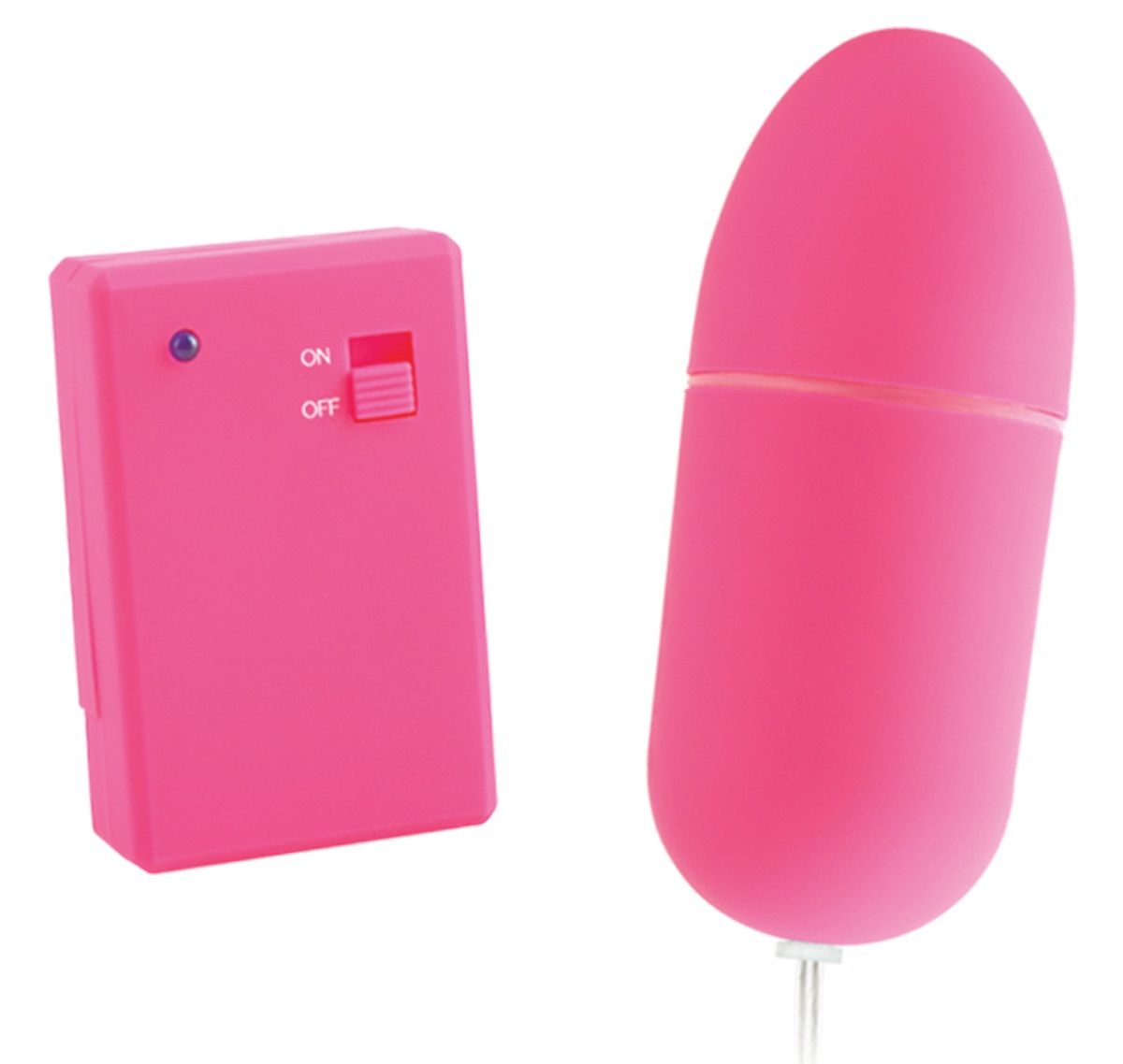 Розовое виброяйцо Remote Control Bullet с пультом ДУ - фото 177290