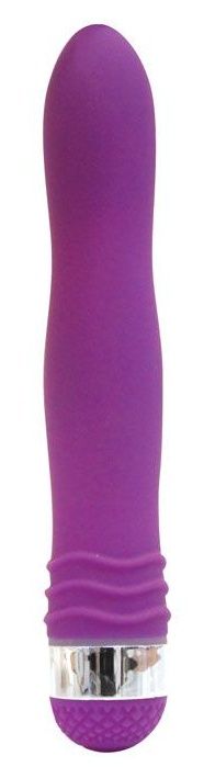 Фиолетовый эргономичный вибратор Sexy Friend - 17,5 см. - фото 176166