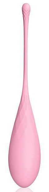 Нежно-розовый вагинальный шарик со шнурком - фото 177986
