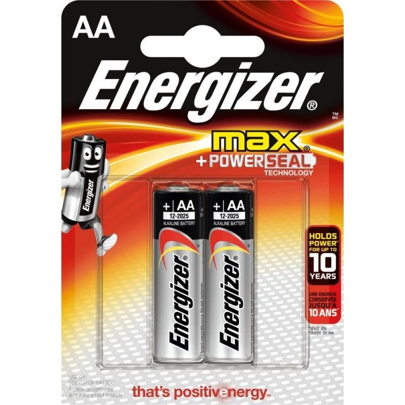 Батарейки Energizer MAX E91/AA 1,5V - 2 шт. - фото 178689