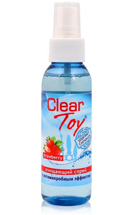 Очищающий спрей для игрушек CLEAR TOY Strawberry - 100 мл. - фото 311070