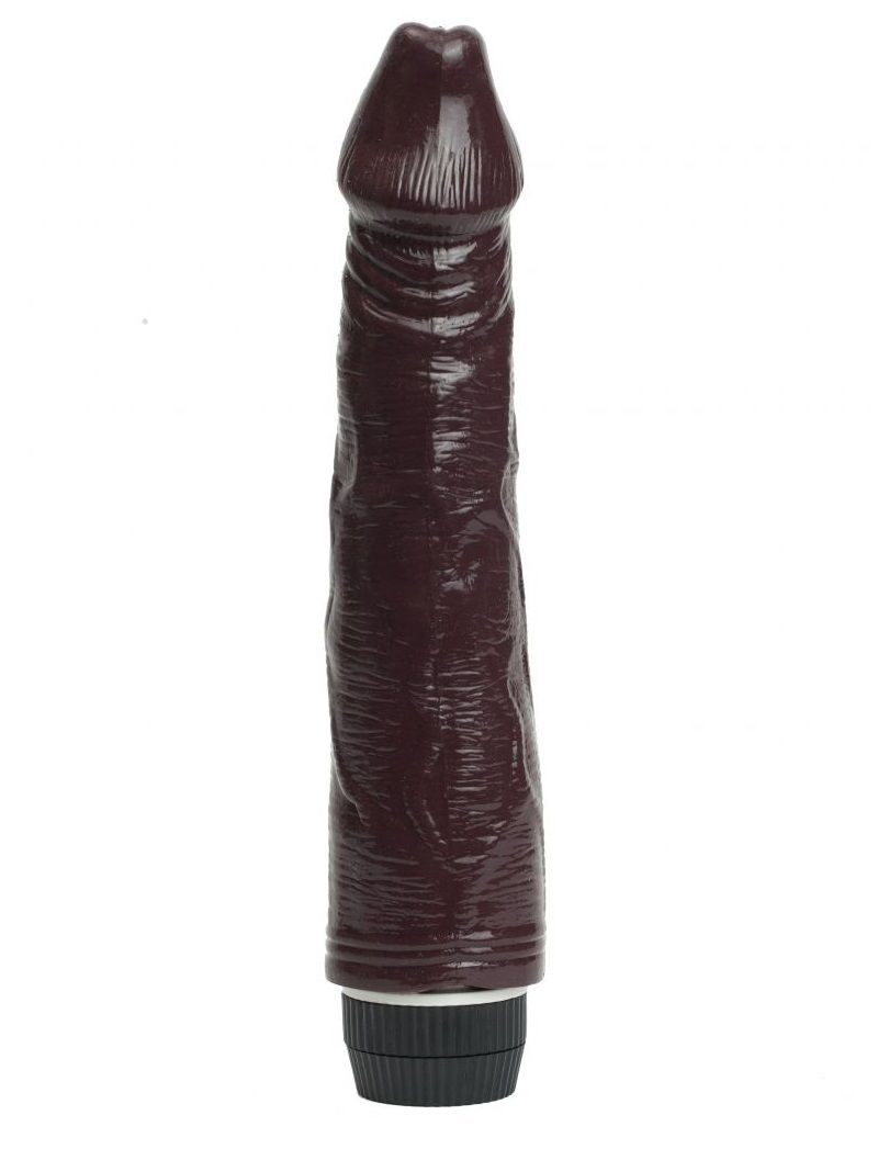 Коричневый вибратор-реалистик  Знойный мулат  - 22,5 см. - фото 179715