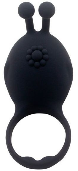 Черное виброкольцо на пенис Rascal - фото 180334