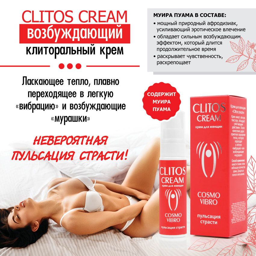 Возбуждающий крем для женщин Clitos Cream - 25 гр. - фото 590171
