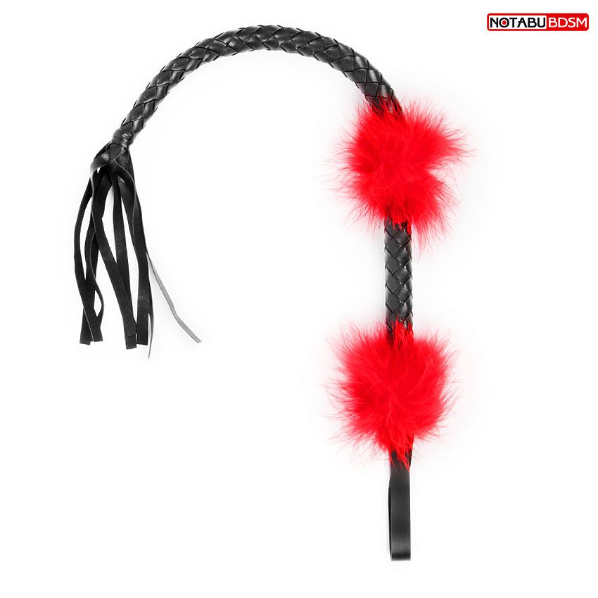 Черная плеть с красными вставками-перьями - 66 см. Bior toys NTB-80529