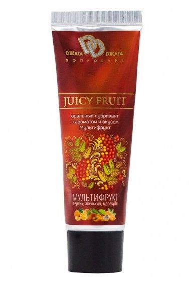 Интимный съедобный лубрикант JUICY FRUIT с ароматом фруктов - 30 мл. - фото 201296