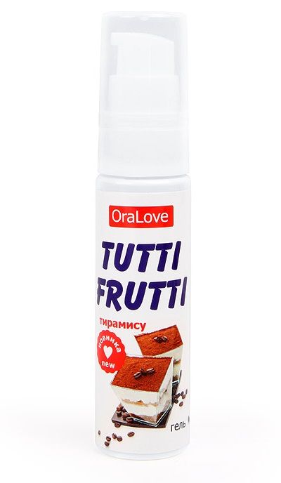 Гель-смазка Tutti-frutti со вкусом тирамису - 30 гр. - фото 198350