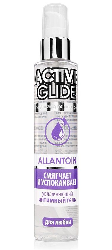 Увлажняющий интимный гель Active Glide Allantoin - 100 гр. - фото 264449