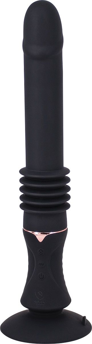 Черная секс-машина ThrillExtanda с функцией поступательных движений - 28,5 см. - фото 302672