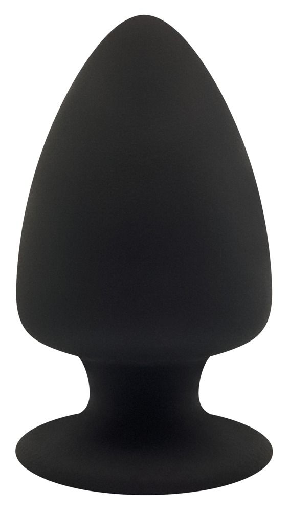Черная анальная втулка Premium Silicone Plug M - 11 см. - фото 91165