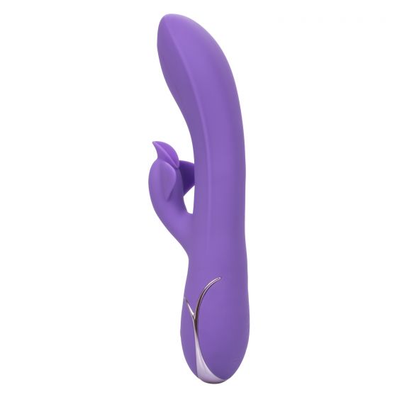 Фиолетовый вибромассажер Inflatable G-Flutter с функцией расширения - 21 см. - фото 302316