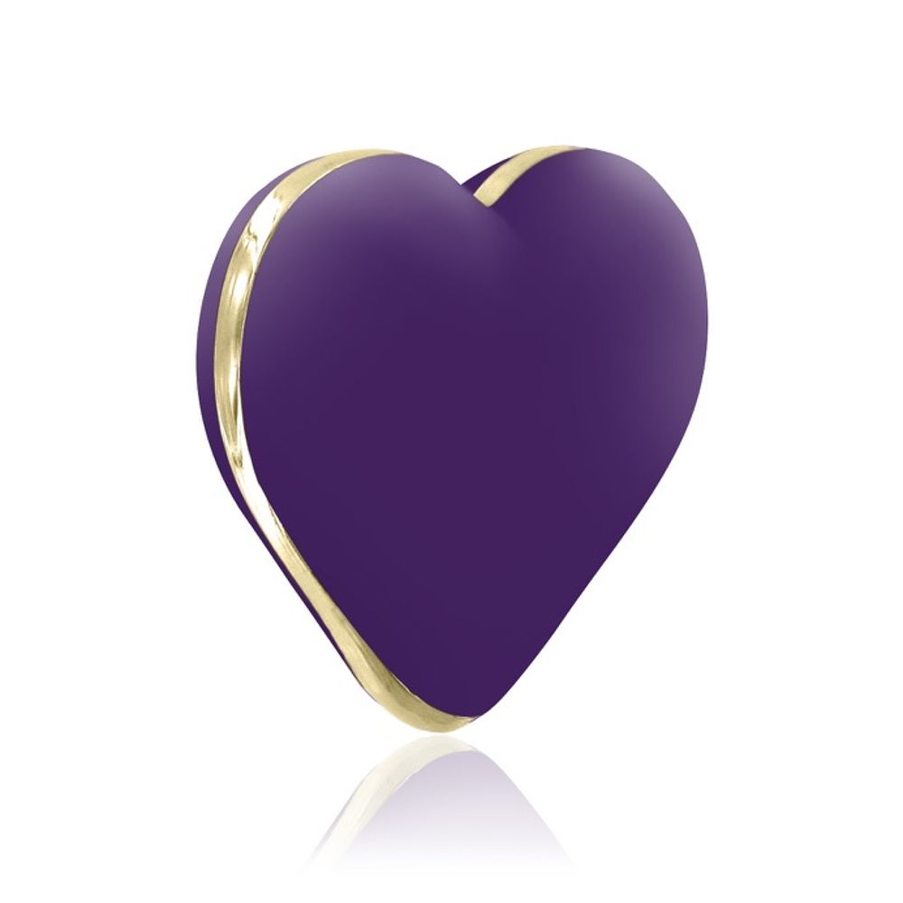 Фиолетовый вибратор-сердечко Heart Vibe - фото 302466