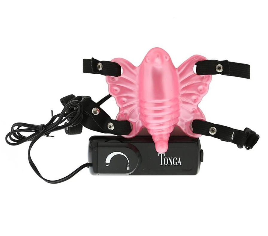 Розовая вибробабочка на ремешках Venus Butterfly - фото 135012 Розовая вибробабочка на ремешках Venus Butterfly - фото 135012