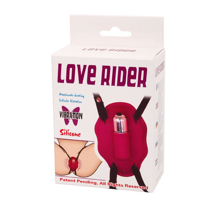 Нежный вибростимулятор для клитора Love Rider на ремешках - фото 135018
