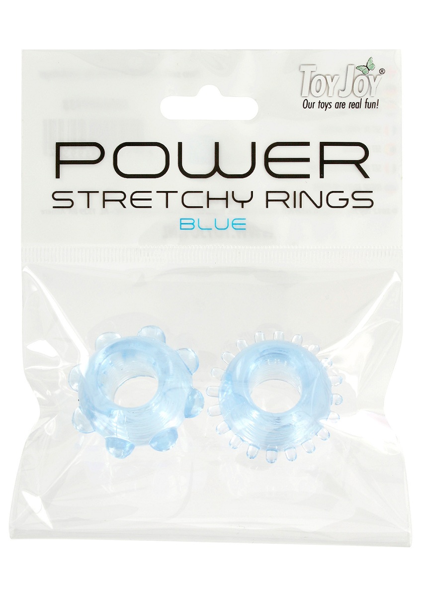 Набор голубых эрекционных колец POWER STRETCHY - фото 135037 Набор голубых эрекционных колец POWER STRETCHY - фото 135037