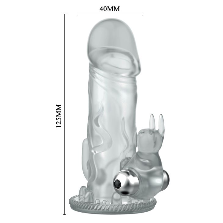 Вибронасадка со стимуляцией клитора и ануса - 12,5 см. - фото 135086