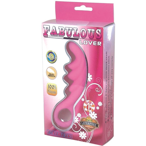 Розовый рельефный стимулятор с ручкой-кольцом - 14,2 см. - фото 135109