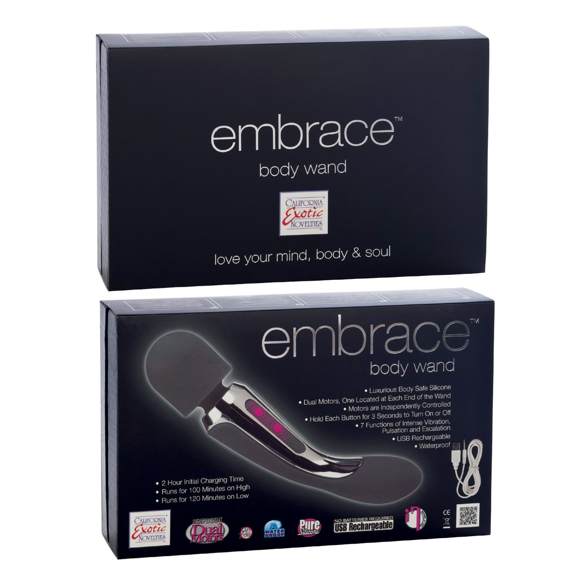 Массажер EMBRACE BODY WAND GREY - фото 135296